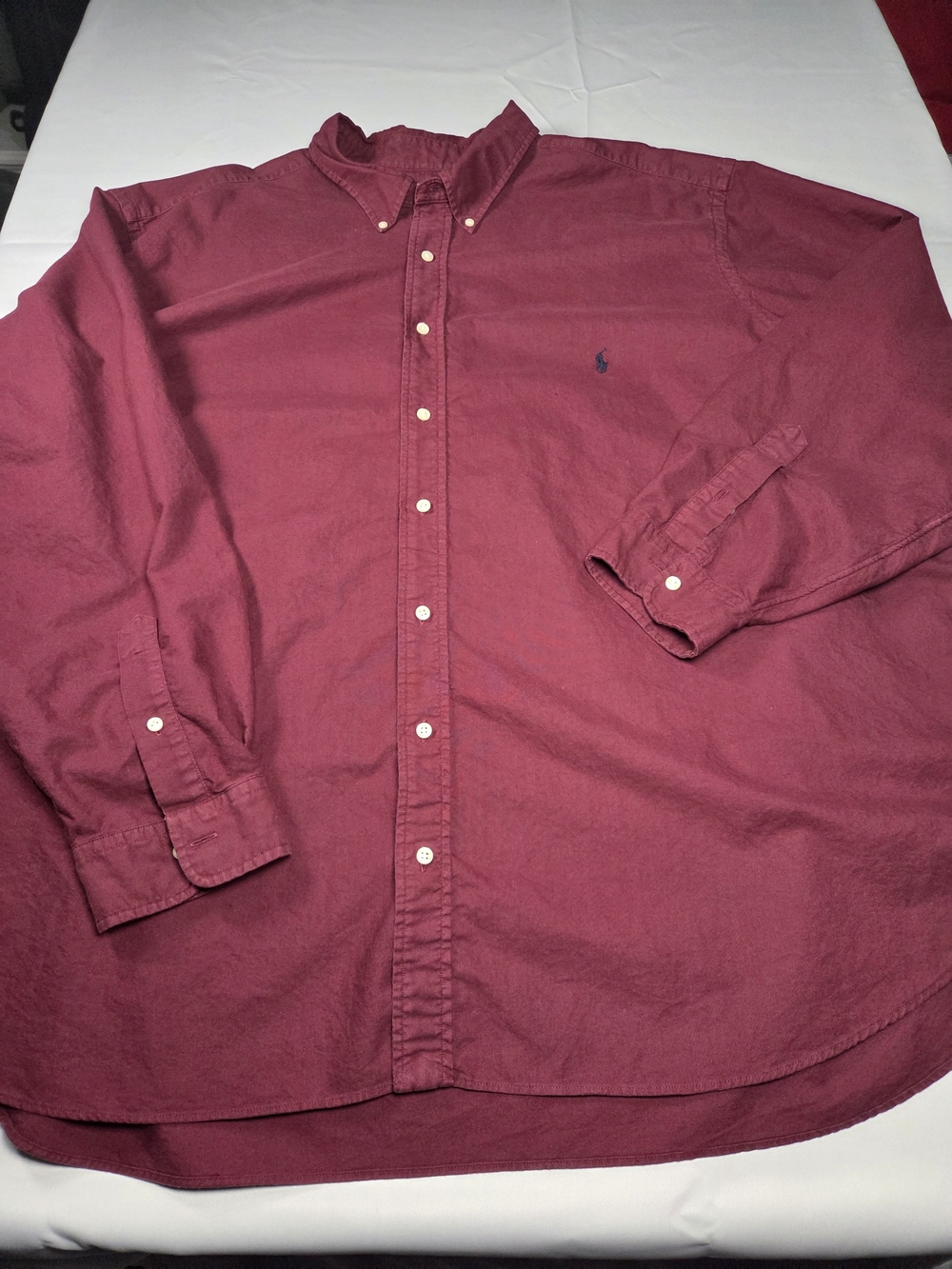 Ralph Lauren Men’s Button-Down Oxford Shirt - Burgundy